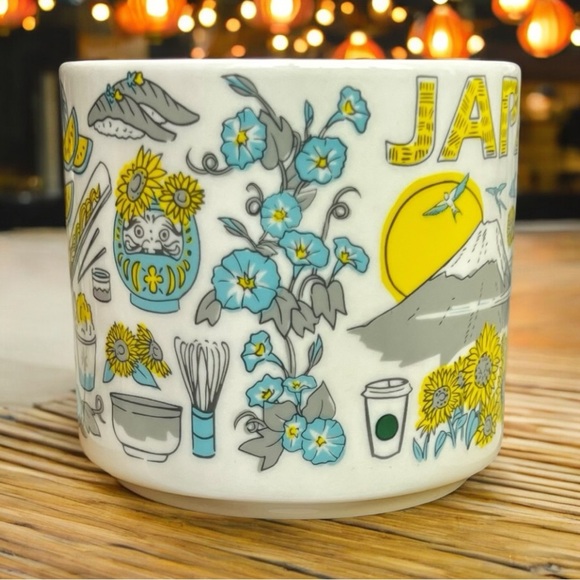 Japan Summer Yellow Travel Starbucks Been There Mug 14oz Collectible Souvenirs - Picture 15 of 16